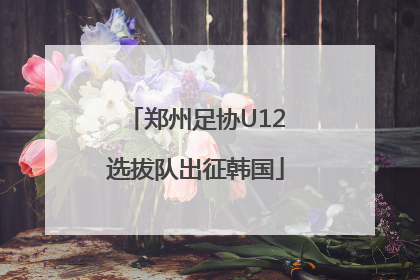 郑州足协U12选拔队出征韩国