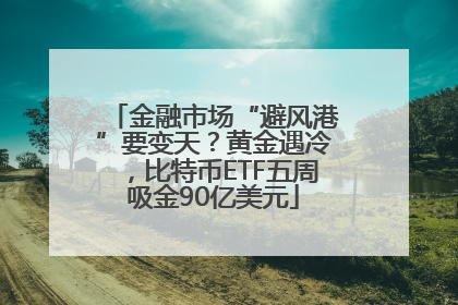 金融市场“避风港”要变天？黄金遇冷，比特币ETF五周吸金90亿美元