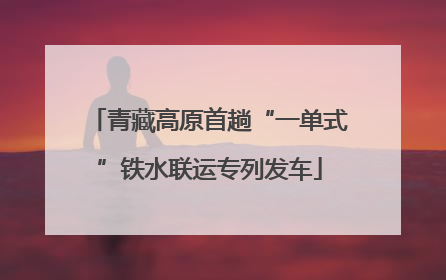 青藏高原首趟“一单式”铁水联运专列发车