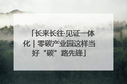 长来长往·见证一体化｜零碳产业园这样当好“碳”路先锋