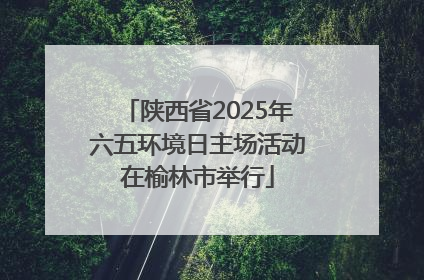 陕西省2025年六五环境日主场活动在榆林市举行
