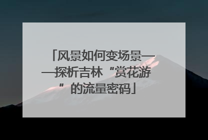 风景如何变场景——探析吉林“赏花游”的流量密码
