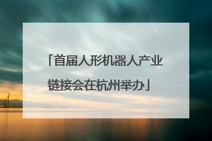 首届人形机器人产业链接会在杭州举办