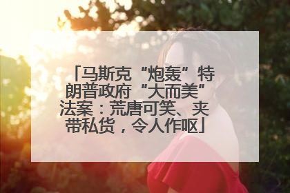 马斯克“炮轰”特朗普政府“大而美”法案：荒唐可笑、夹带私货，令人作呕