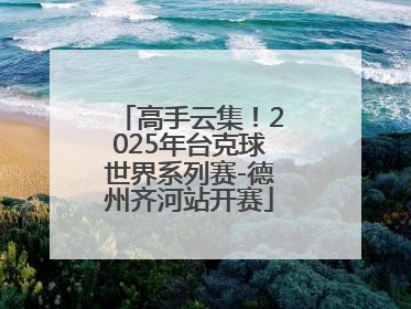 高手云集！2025年台克球世界系列赛-德州齐河站开赛