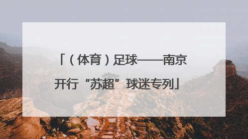 （体育）足球——南京开行“苏超”球迷专列
