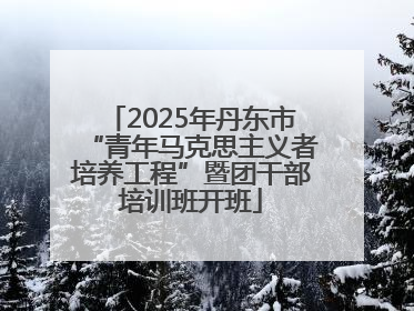 2025年丹东市“青年马克思主义者培养工程”暨团干部培训班开班