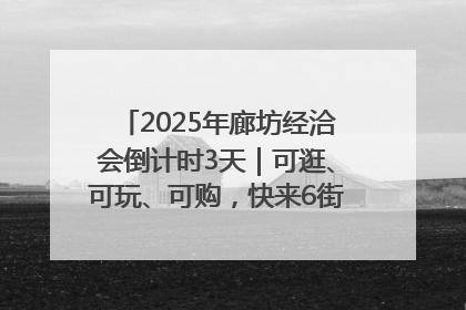 2025年廊坊经洽会倒计时3天｜可逛、可玩、可购，快来6街16巷逛市集