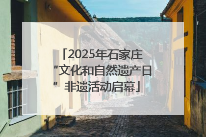 2025年石家庄“文化和自然遗产日”非遗活动启幕