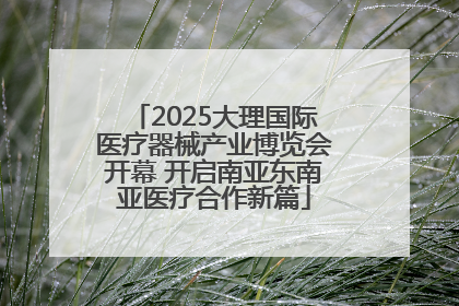 2025大理国际医疗器械产业博览会开幕 开启南亚东南亚医疗合作新篇