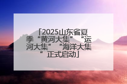 2025山东省夏季“黄河大集”“运河大集”“海洋大集”正式启动