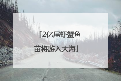 2亿尾虾蟹鱼苗将游入大海