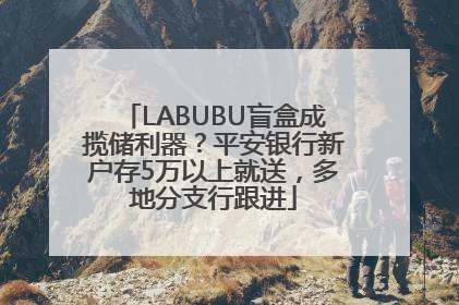 LABUBU盲盒成揽储利器？平安银行新户存5万以上就送，多地分支行跟进